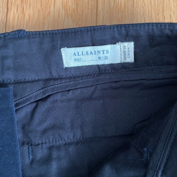 BNWT Allsaints navy volt chino pants - Picture 2 of 3